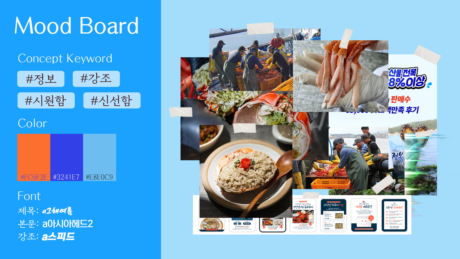 홍게2 무드보드